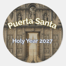 Camino Puerta Santa Heiliges Jahr 2027 Aufkleber