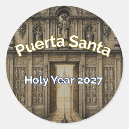 Camino Puerta Santa Heiliges Jahr 2027 Aufkleber