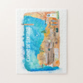 Camino Santiago St Jacques James Travel Poster Puzzle (Vertikal)