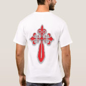 Camino vorderes und hinteres Kreuz T-Shirt (Rückseite)