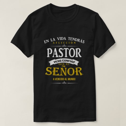 Camisa cristianas para pastor Spanisch christlich2 T-Shirt (Design vorne)