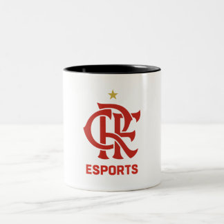 Camisa do Flamengo Kaffeebecher Zweifarbige Tasse