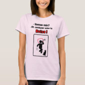 Camisa feminina Qualquer coisa te aviso! T-Shirt (Vorderseite)