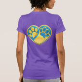 Camisa Happy dog, Patas dadas T-Shirt (Rückseite)