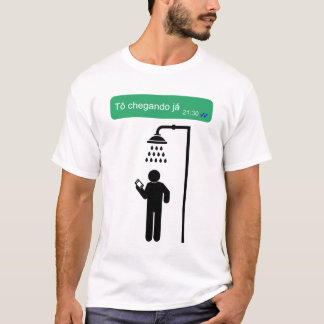 Camisa masculina Whatsapp mensagem T-Shirt