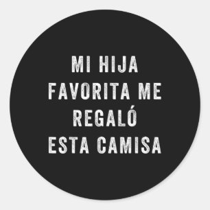 Camisa Para Papa E Hija Runder Aufkleber