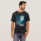 camisa preta estampa lua cheia T-Shirt (Vorne ganz)