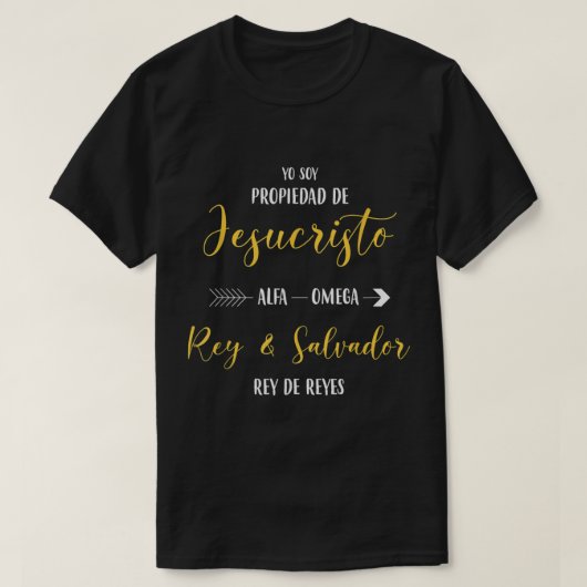 Camisas Cristianas en Espanol Spanisch christlich T-Shirt (Design vorne)