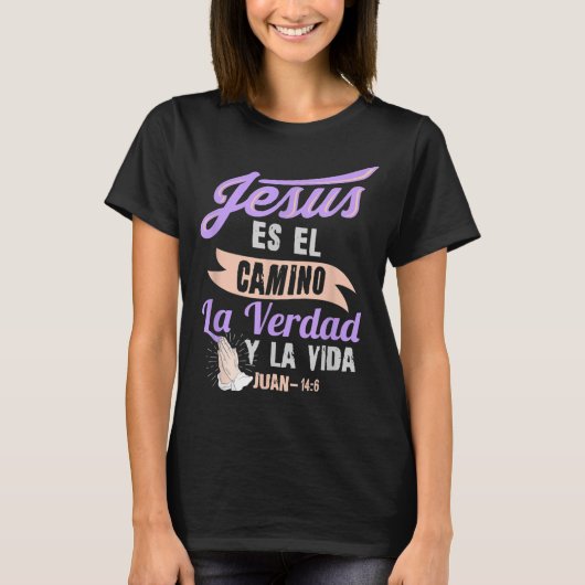 Camisas Cristianas para mujeres Christlich Spanisc T-Shirt (Vorderseite)