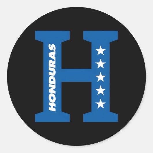 Camisas De Honduras Camisas Catrachas aus Hondura Runder Aufkleber (Vorderseite)