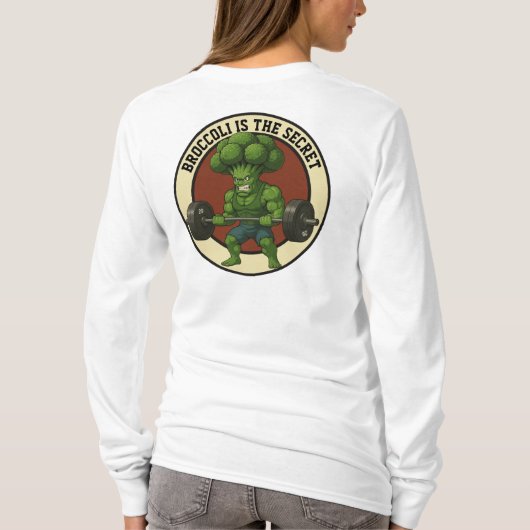 Camiseta Adulto Broccoli is the Secret - Back T-Shirt (Rückseite)