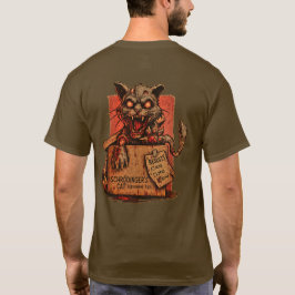Camiseta Adulto Schrodinger's Zombie Cat - Back T-Shirt