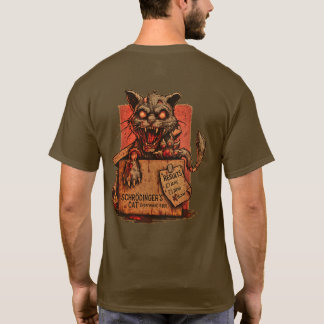 Camiseta Adulto Schrodinger's Zombie Cat - Back T-Shirt