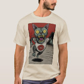 Camiseta Adulto Zombie Runner Cat - Front T-Shirt (Vorderseite)
