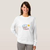 Camiseta básica de mangas mujer Beach please T-Shirt (Vorne ganz)