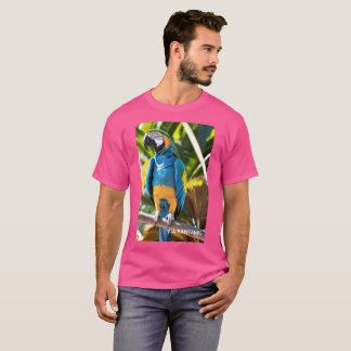 Camiseta Básica Masculina Escura Arara Azul T-Shirt