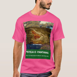 Camiseta Básica Masculina Escura Via Pantanal  T-Shirt