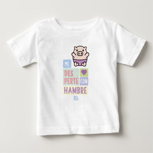 Camiseta Bebé│Me desperté con hambre Baby T-shirt (Vorderseite)