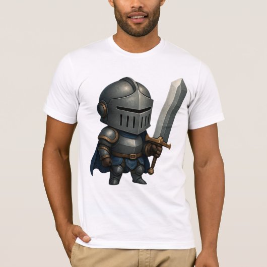 Camiseta Bella+Canvas Cavaleiro Blindado T-Shirt (Vorderseite)