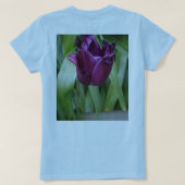 Camiseta blanca floral mujer T-Shirt (Design Rückseite)