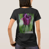 Camiseta blanca floral mujer T-Shirt (Rückseite)