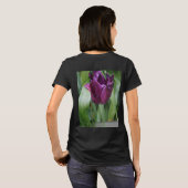 Camiseta blanca floral mujer T-Shirt (Schwarz voll)
