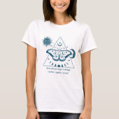 Camiseta Boho con mariposa y frases lunares T-Shirt (Vorderseite)