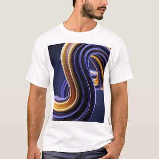 Camiseta chantilly azul dourado T-Shirt