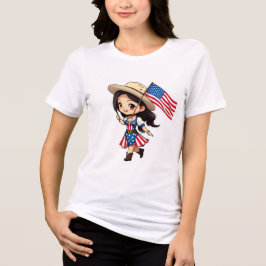 Camiseta chibi Estampado divertido Moda casual Art Tri-Blend Shirt