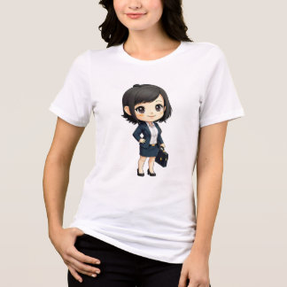 Camiseta chibi Estampado divertido Moda casual Art Tri-Blend Shirt