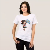 Camiseta chibi Estampado divertido Moda casual Art Tri-Blend Shirt (Vorderseite voll)