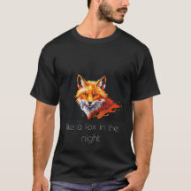 Camiseta com estampa de raposa