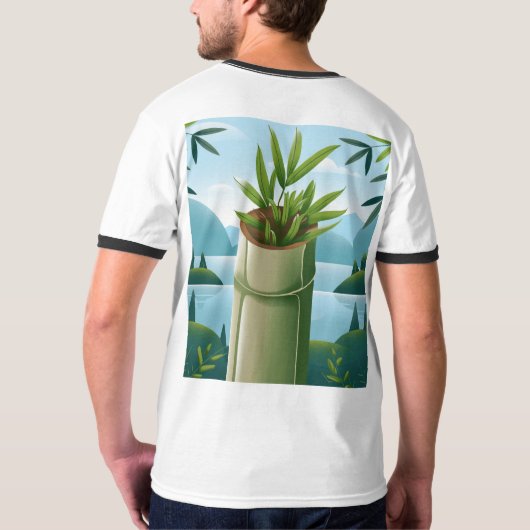 CAMISETA COM PANDA T-Shirt (Schwarz voll)