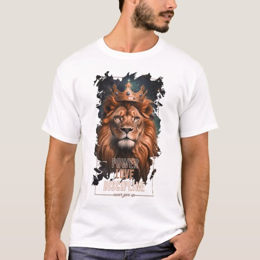 Camiseta con Diseño de León T-Shirt (Vorderseite)
