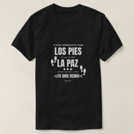 Camiseta con mensaje de luz, negra,bienaventurados T-Shirt