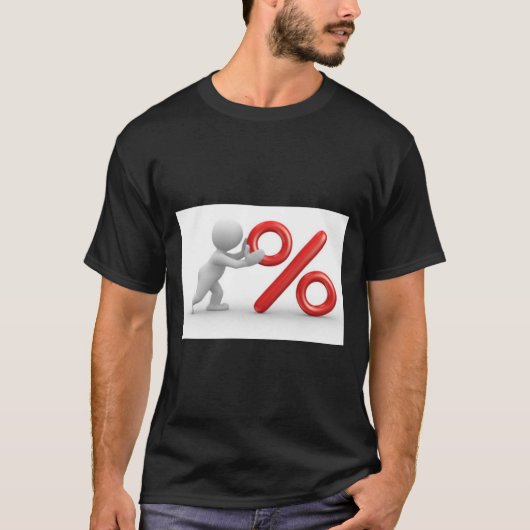 Camiseta con símbolo de porcentaje  T-Shirt (Vorderseite)
