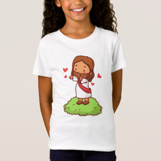 Camiseta coração Ele vive por nós T-Shirt