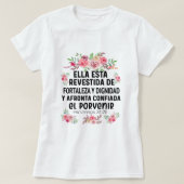 Camiseta cristiana en espanol Versicula Spanish Ch T-Shirt (Design vorne)