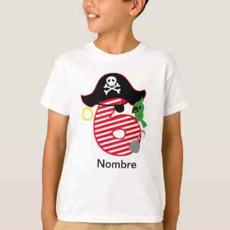 Camiseta Cumpleaños pirata, 6 años T-Shirt