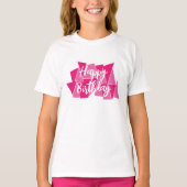 Camiseta cumpleaños texto editable T-Shirt (Vorderseite)