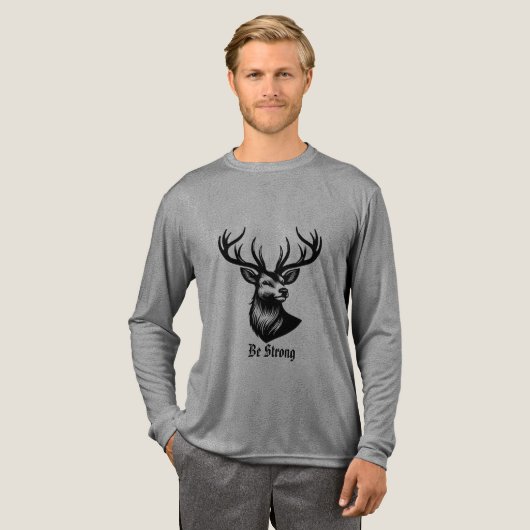 Camiseta de Manga Larga Tri-Blend Shirt (Volle Vorderseite)