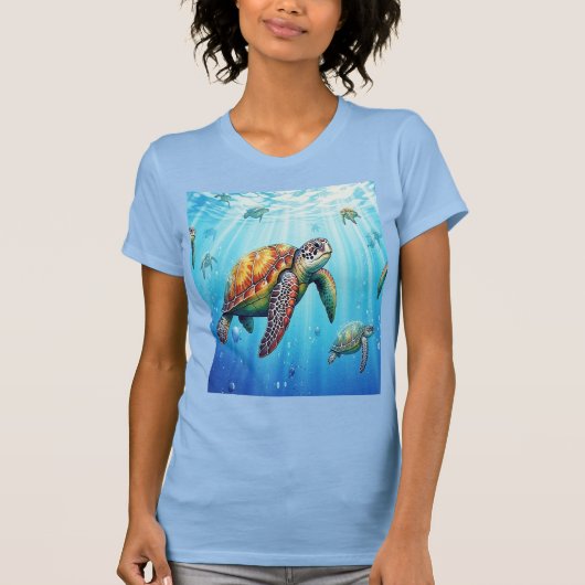 Camiseta de tortugas en el mar T-Shirt (Vorderseite)