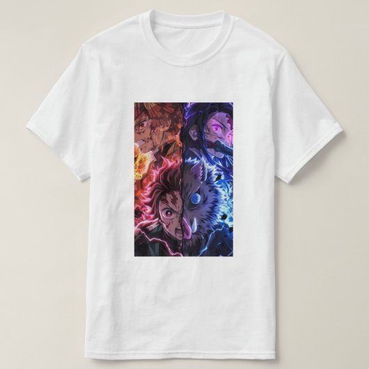 Camiseta Demon Slayer electro color  T-Shirt (Design vorne)
