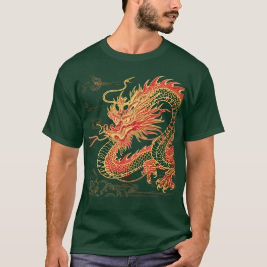 camiseta Dragón chino T-Shirt (Vorderseite)