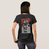 Camiseta Fem. Zombie Runner Cat - Back T-Shirt (Schwarz voll)