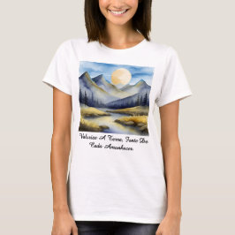 Camiseta Feminina Básica Amanhecer da Terra-2 T-Shirt