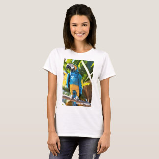Camiseta Feminina Básica Arara Azul T-Shirt