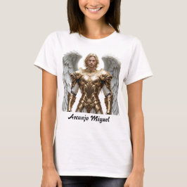 Camiseta Feminina Básica Arcanjo Miguel T-Shirt