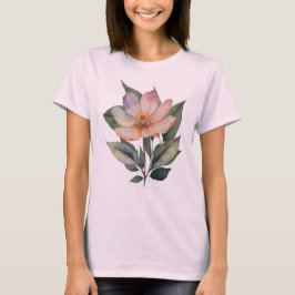 Camiseta Feminina Básica Floral-2 T-Shirt