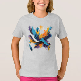 Camiseta Feminina Juvenil Básica Arte Expressão-2 T-Shirt